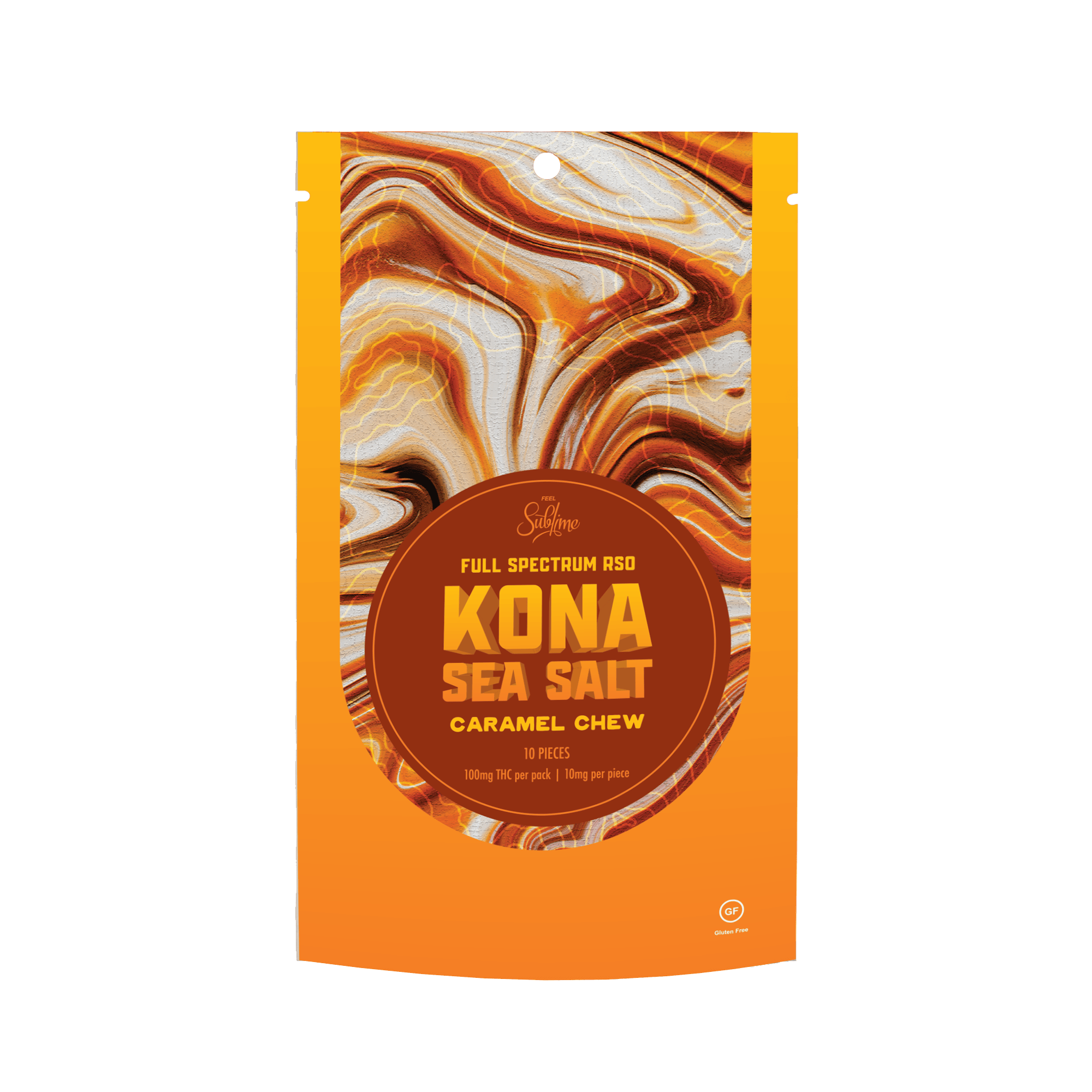 Kona Sea Salt Caramel Chew | Gummies | 10pk | 10mg/ea by Sublime