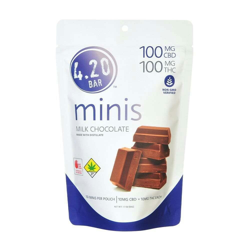 1:1 Milk Chocolate [] (100mg CBD/100mg THC) | Chocolates | 10pk | 10mg/ea