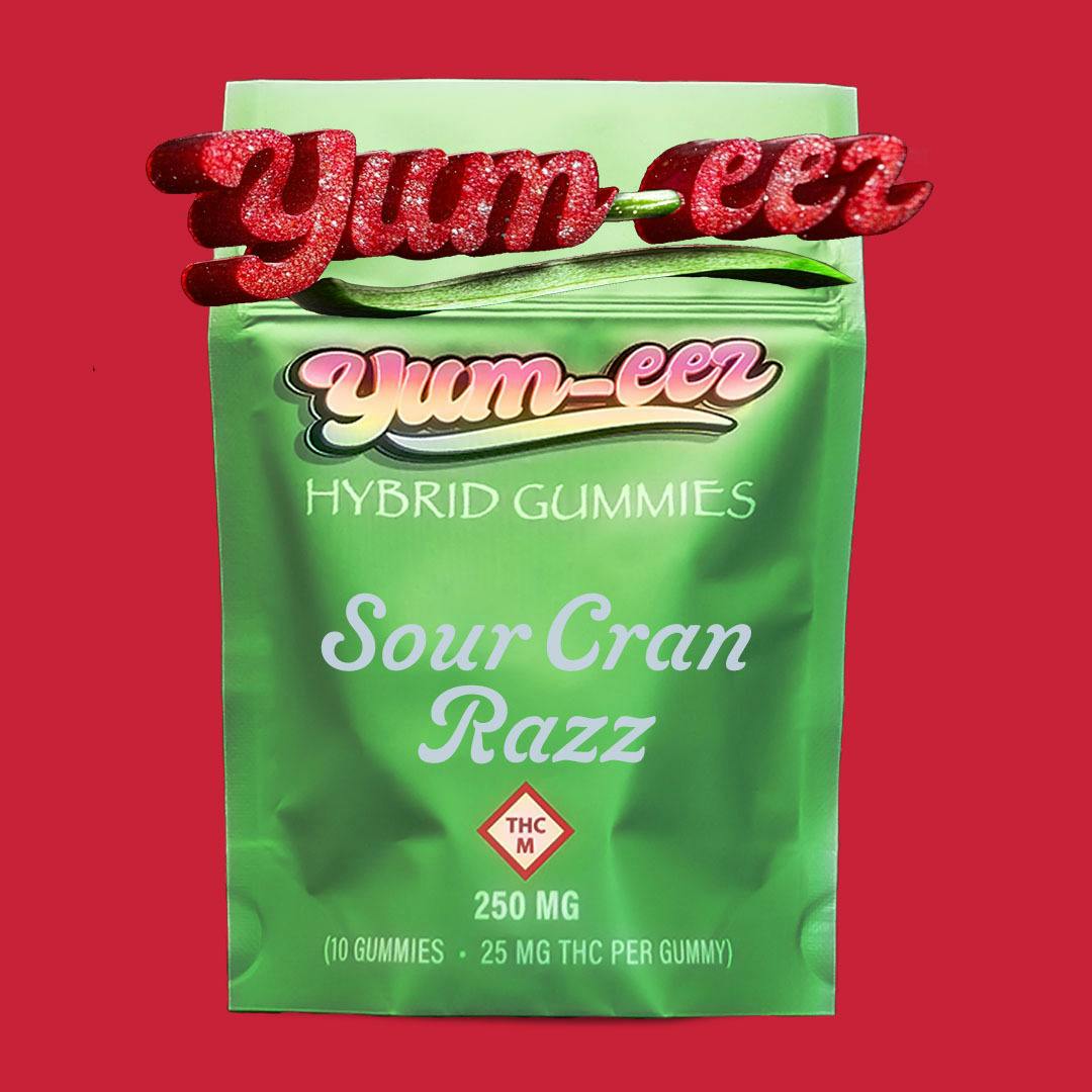 Sour Cran Raspberry | Gummies | 250mg () | Gummies | 10pk | 25mg/ea