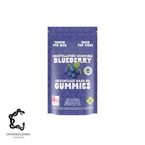 Blueberry Hash Rosin Gummies | Gummies | 10pk | 10mg/ea