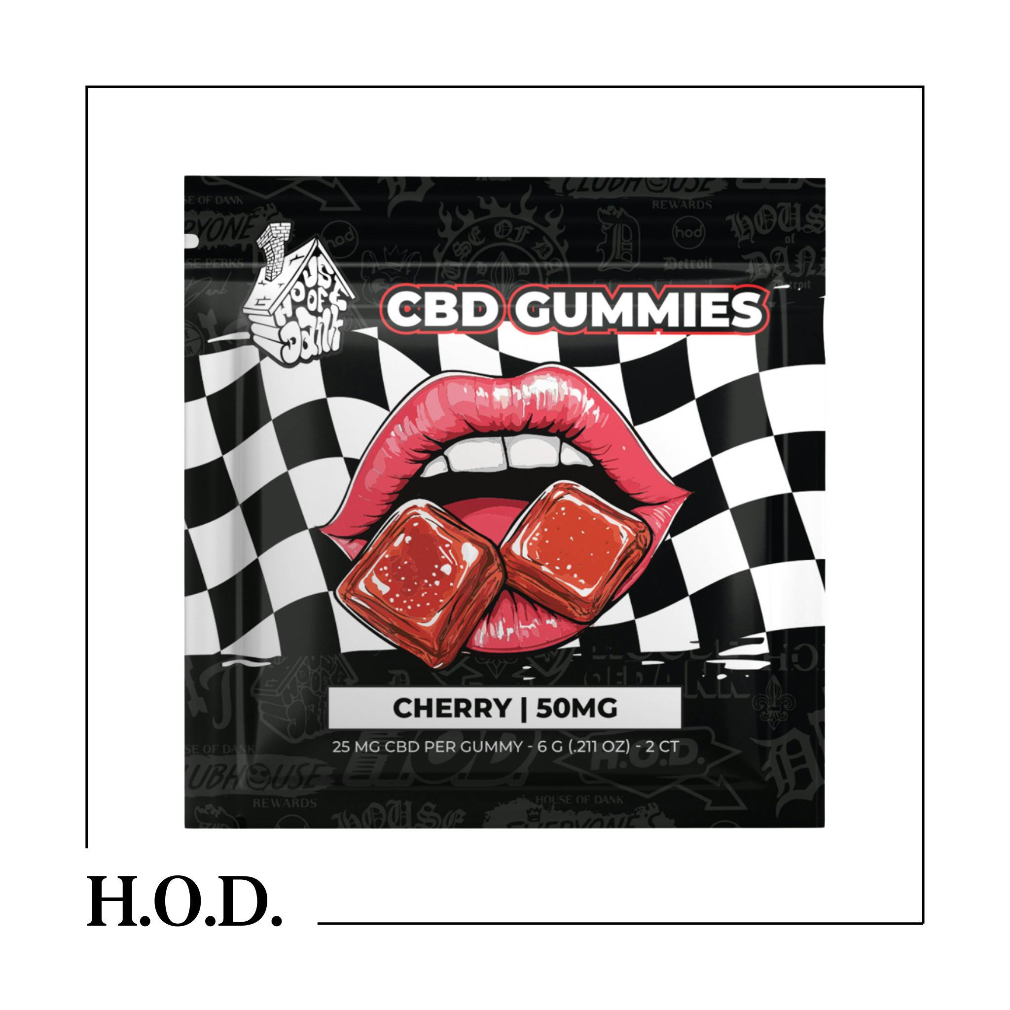 H.O.D. CBD Cherry Gummy 25mg | Gummies | 2pk