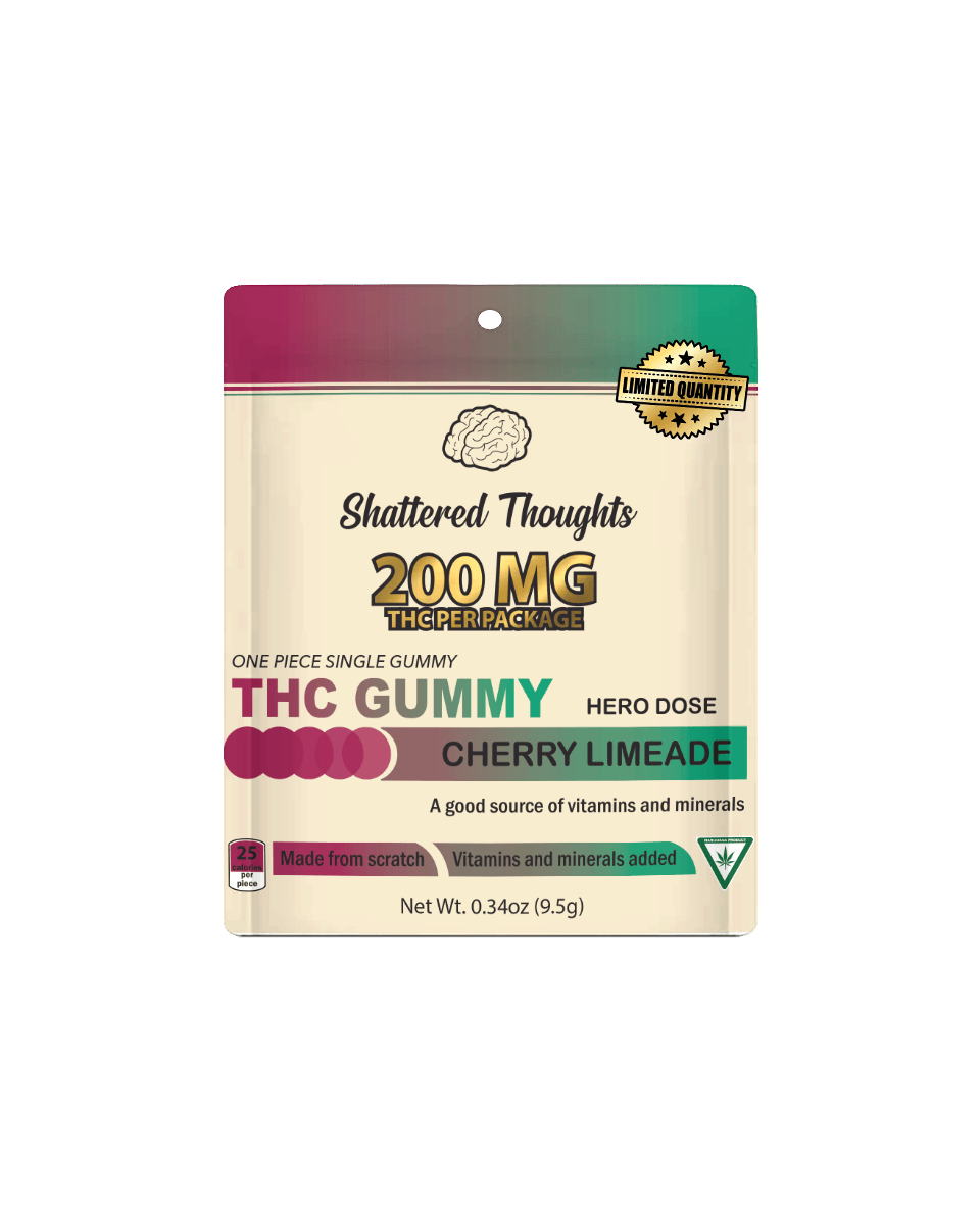 Shattered Thoughts | Cherry Limeade Single Gummy | 200mg