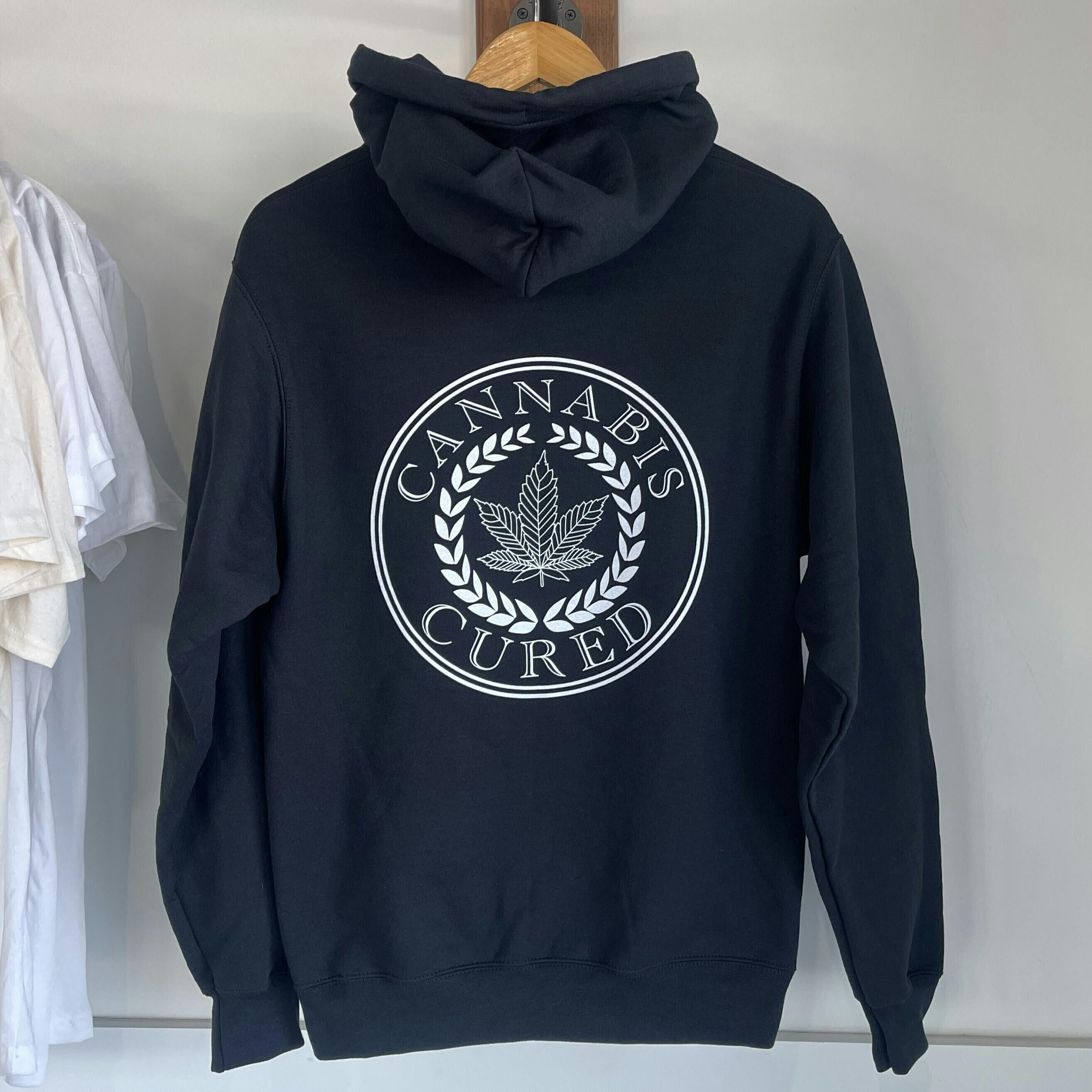 Cannabis Cured Black Hoodie | Apparel