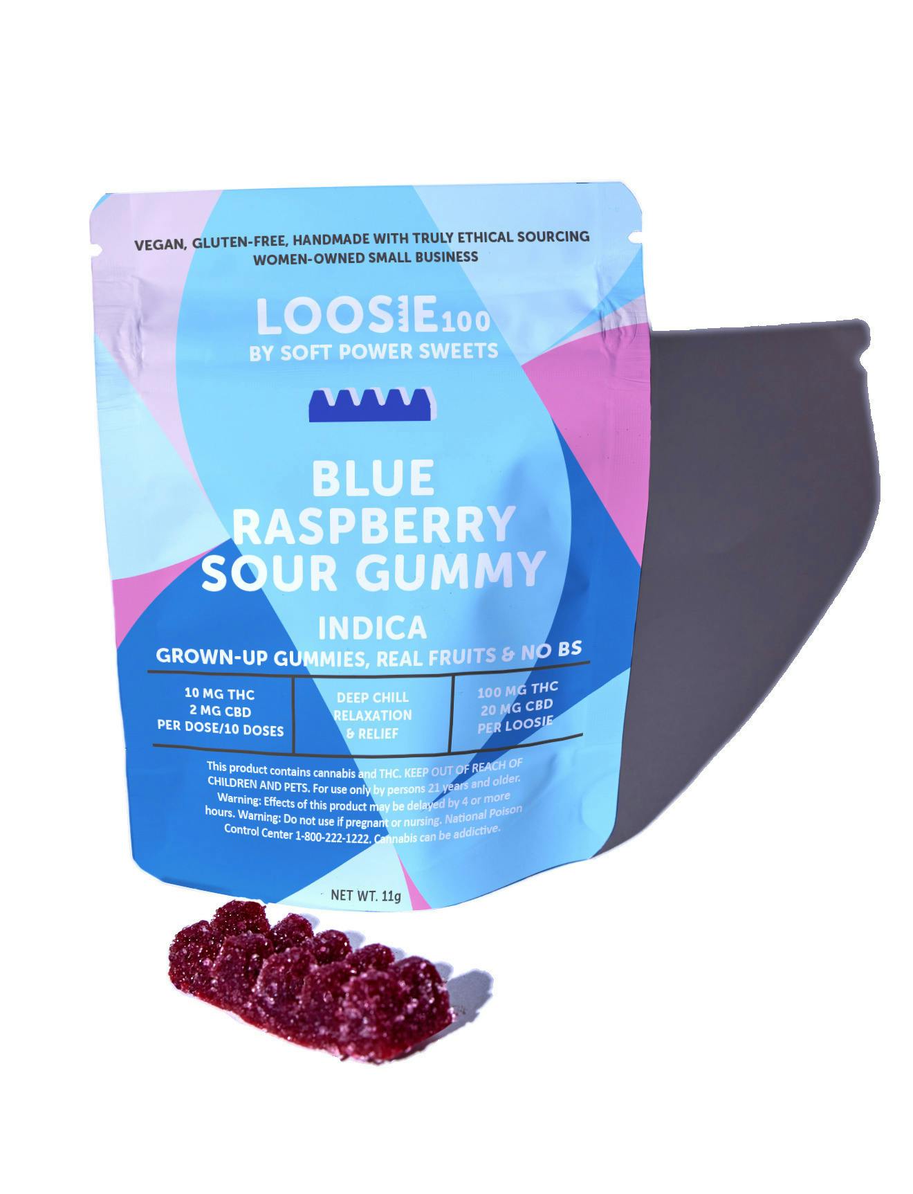 Blue Raspberry | Gummies | 10pk | 10mg/ea by Soft Power Sweets