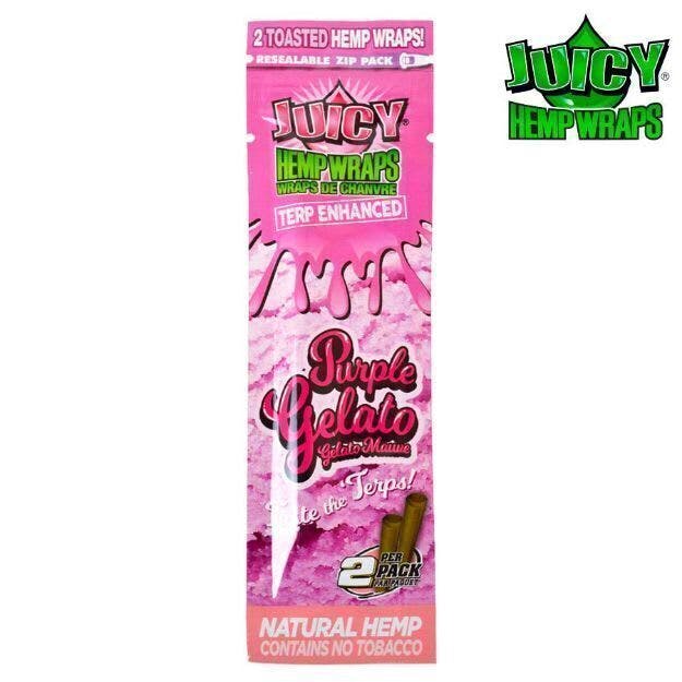 Juicy - Purple Gelato Terp Enhanced Hemp Wraps - 2ct | Accessories by Juicy Jay's
