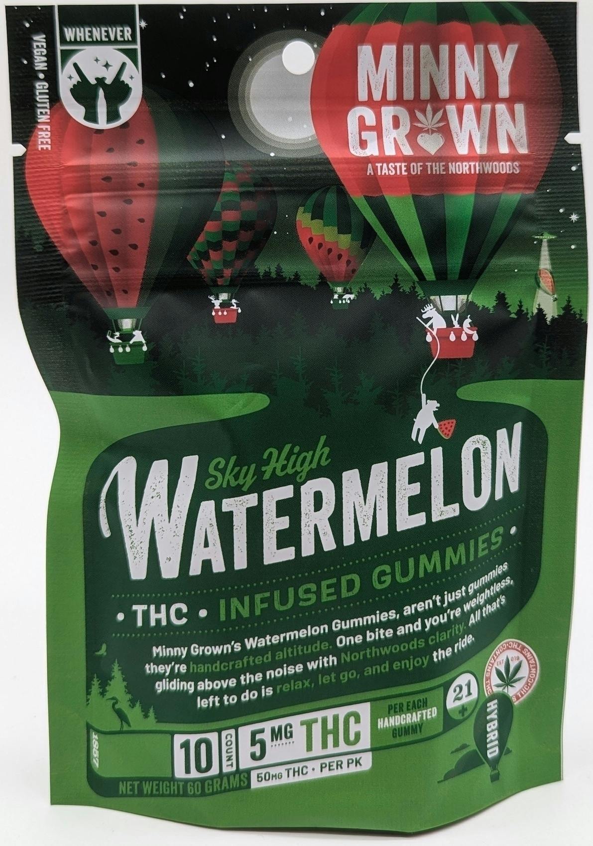 Sky High Watermelon | Gummies | 10pk | 5mg/ea at Coastless Dispensary - Luverne