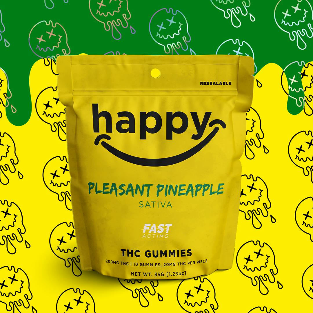Pleasant Pineapple Gummies | Gummies | 10pk | 20mg/ea