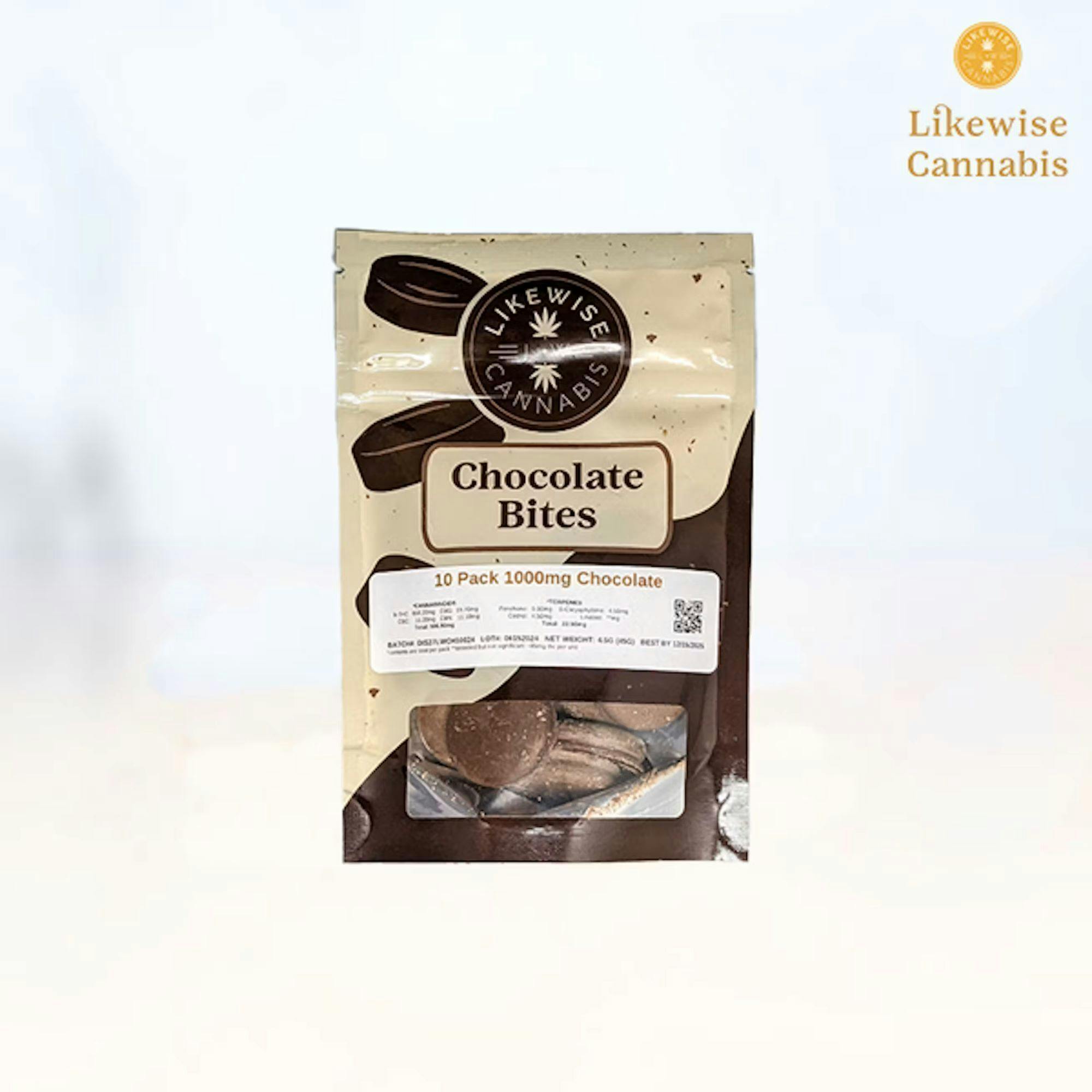 250mg Full Spectrum Chocolate Bites | Chocolates | 10pk | 25mg/ea