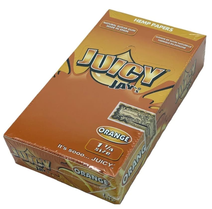 Juicy Jay's 1 1/4 - Orange Flavored Papers | Accessories at Five Seasons Cannabis Dispensary White River Junction