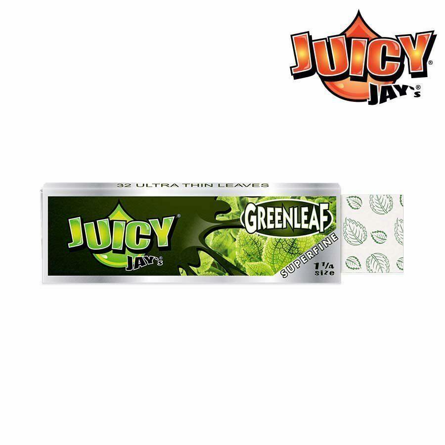Juicy Jay | Superfine Greenleaf Rolling Papers | 1 1/4 | Accessories