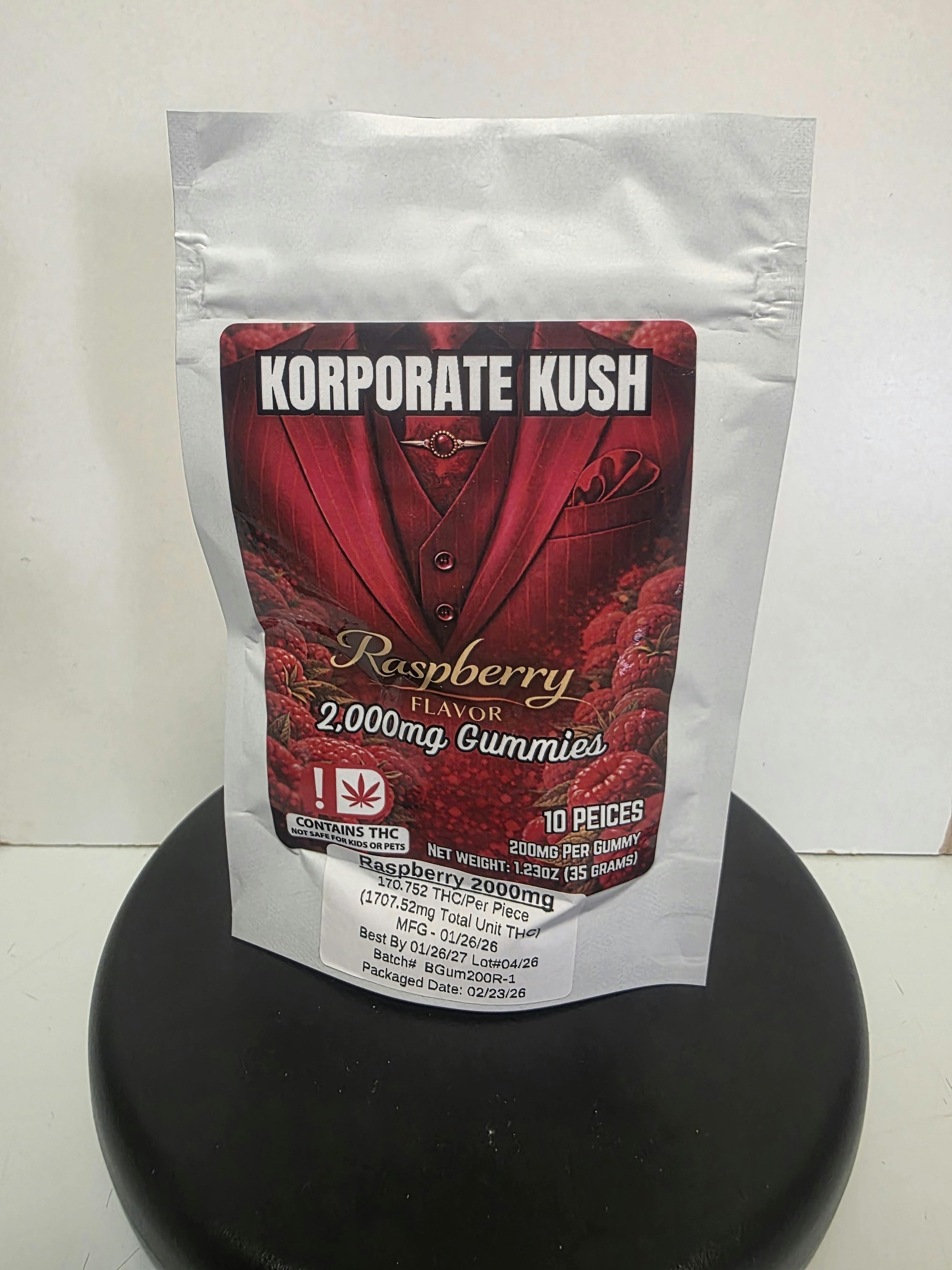 Raspberry Gummies | Gummies | 10pk | 200mg/ea