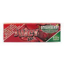 Juicy Jay's: 1 1/4 Rolling Papers Strawberry | Accessories | Rolling Papers