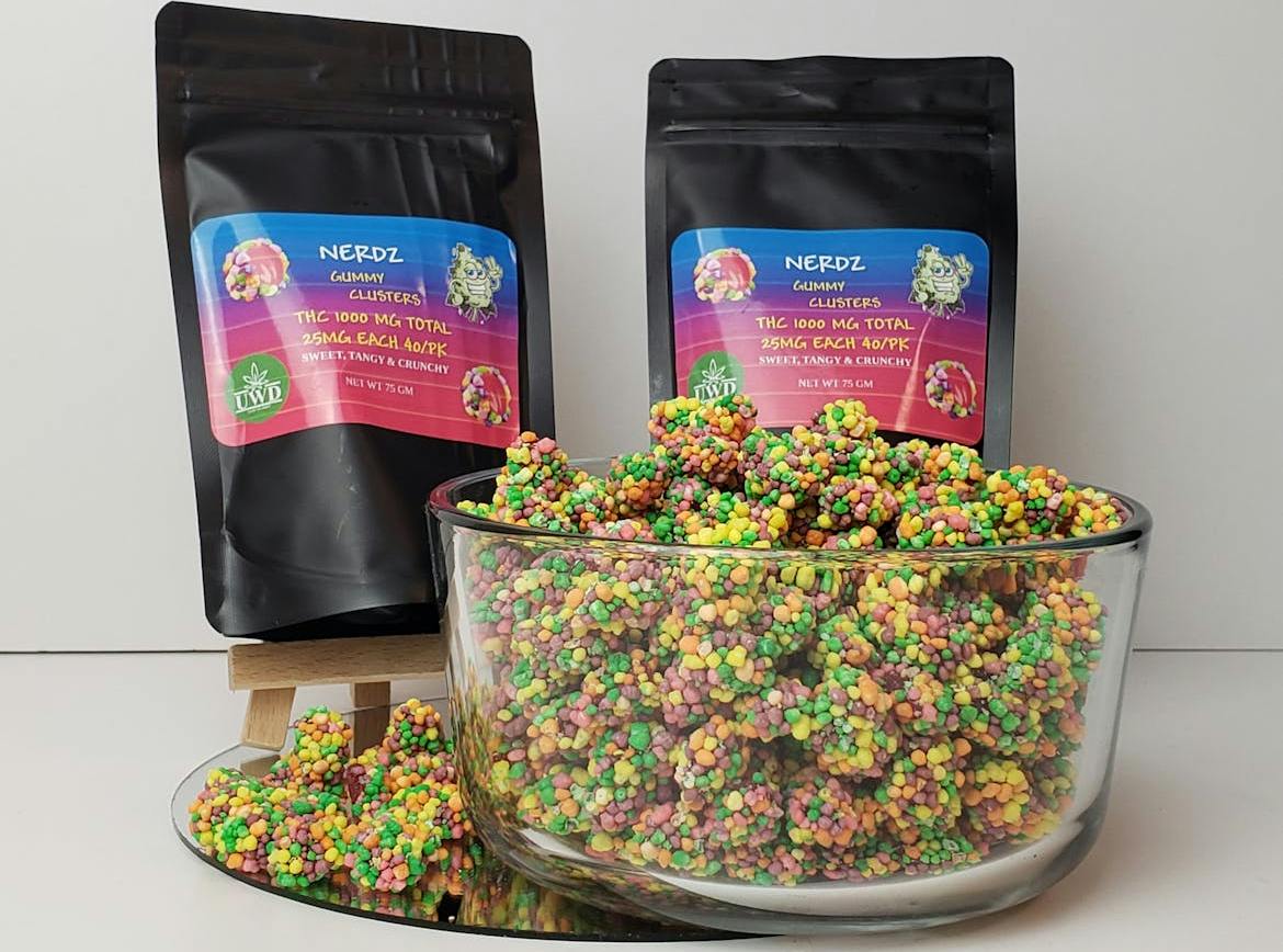 Nerdz Gummy Clusters | Gummies | 40pk | 25mg/ea by UWD