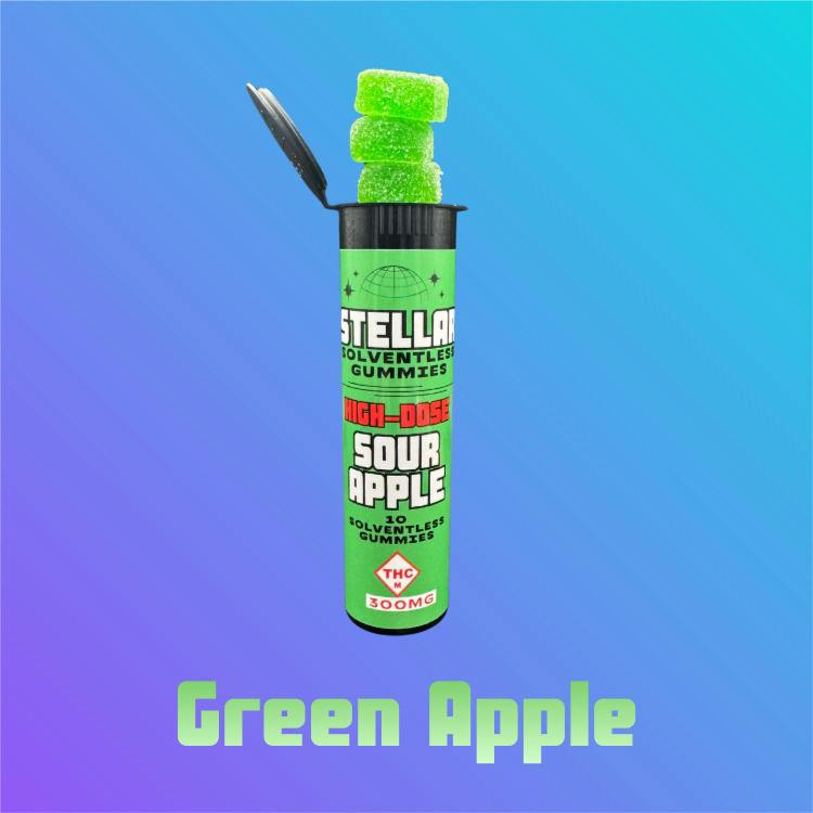 Sour Apple Solventless Gummies | Gummies | 10pk | 30mg/ea