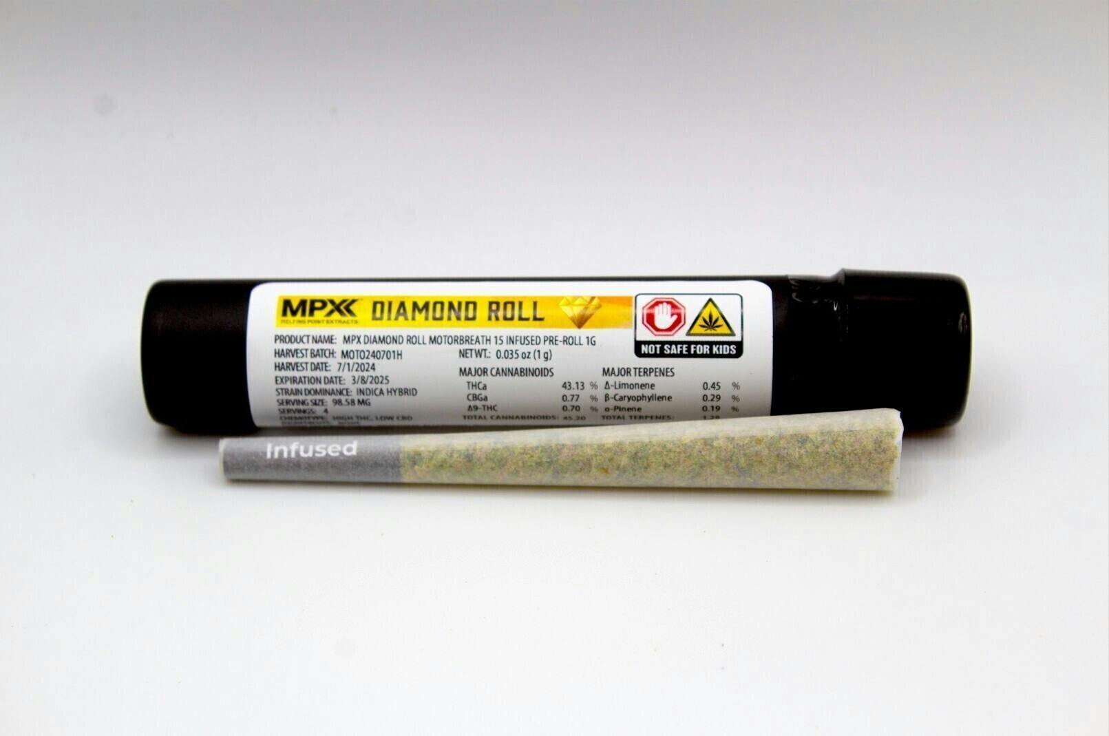 Ice Cream Banger | Infused Joints | 1g by MPX (Melting Point Extracts)