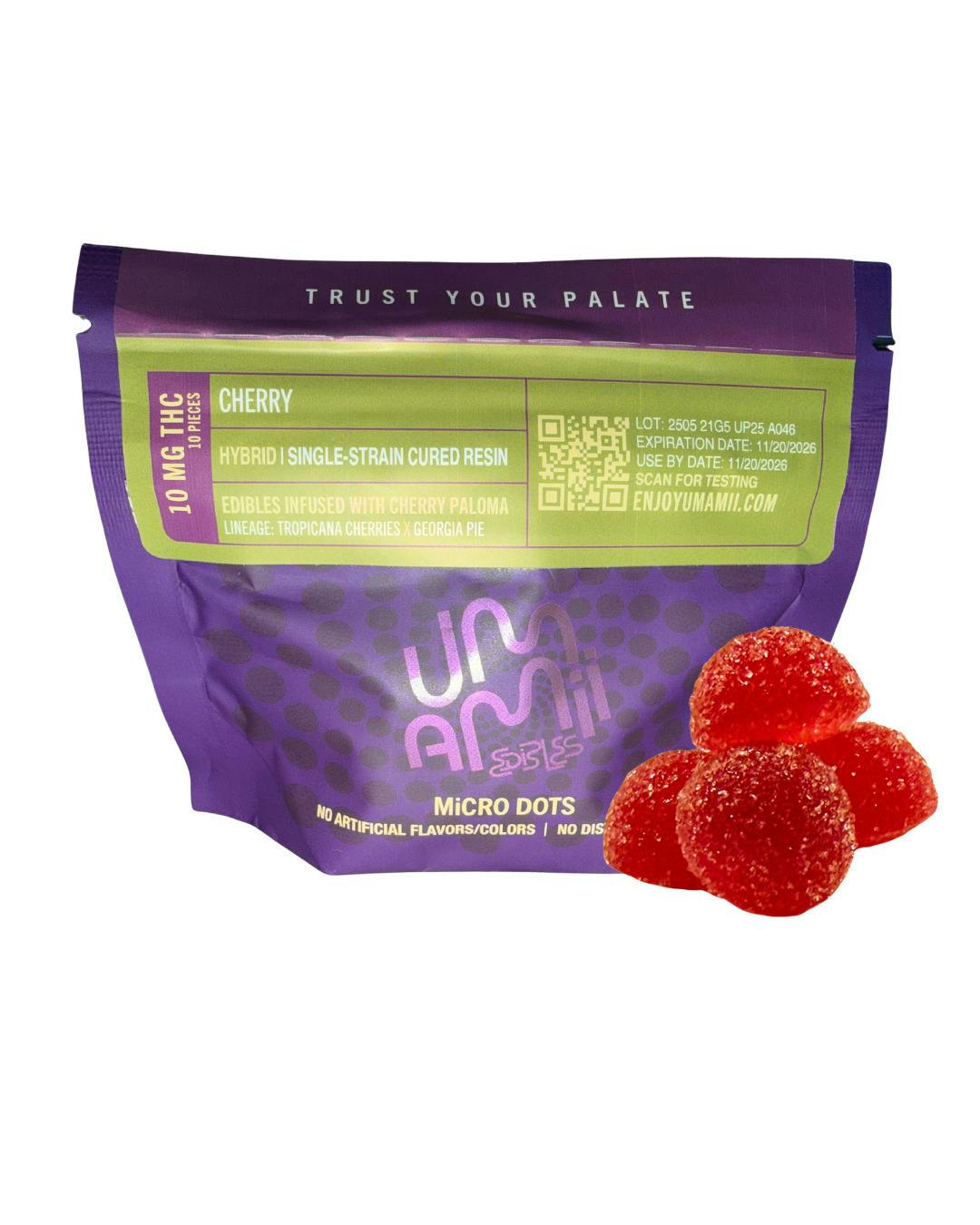 Cherry Paloma Gummies | 100mg | 10ct | 10mg/ea