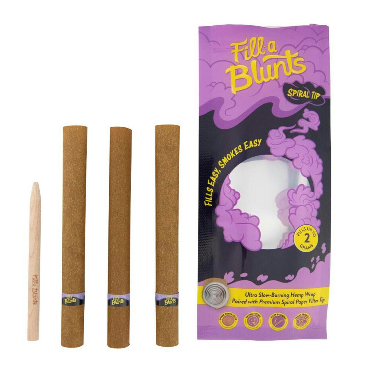 DaySavers Fill-A-Blunt 2g Spiral Filter | 3pk | Accessories