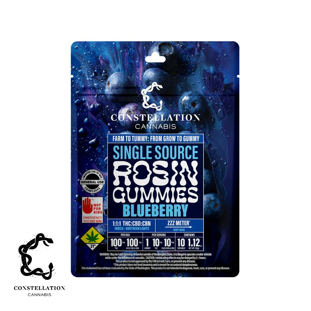 1:1:1 CBN Blueberry Gummies | Gummies | 10pk | 10mg/ea