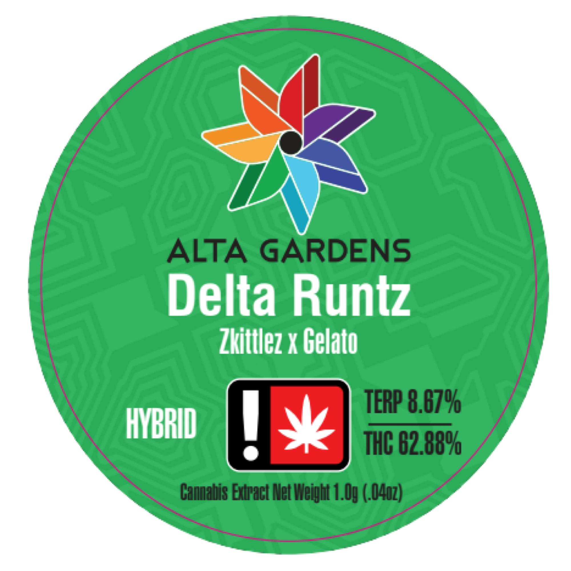 Delta Runtz: Solvent - 1g