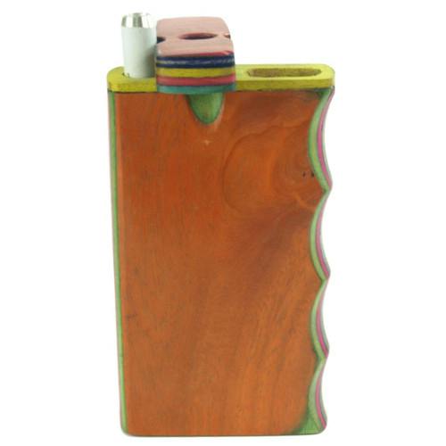 3" Colorful Wood Dugout And Metal Bat | Accessories