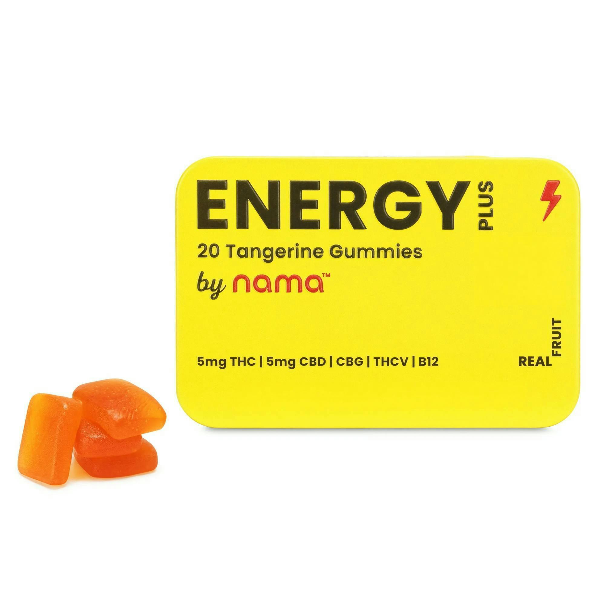 Nama- Tangerine (Energy Plus) Gummies | Gummies | 20pk | 5mg/ea