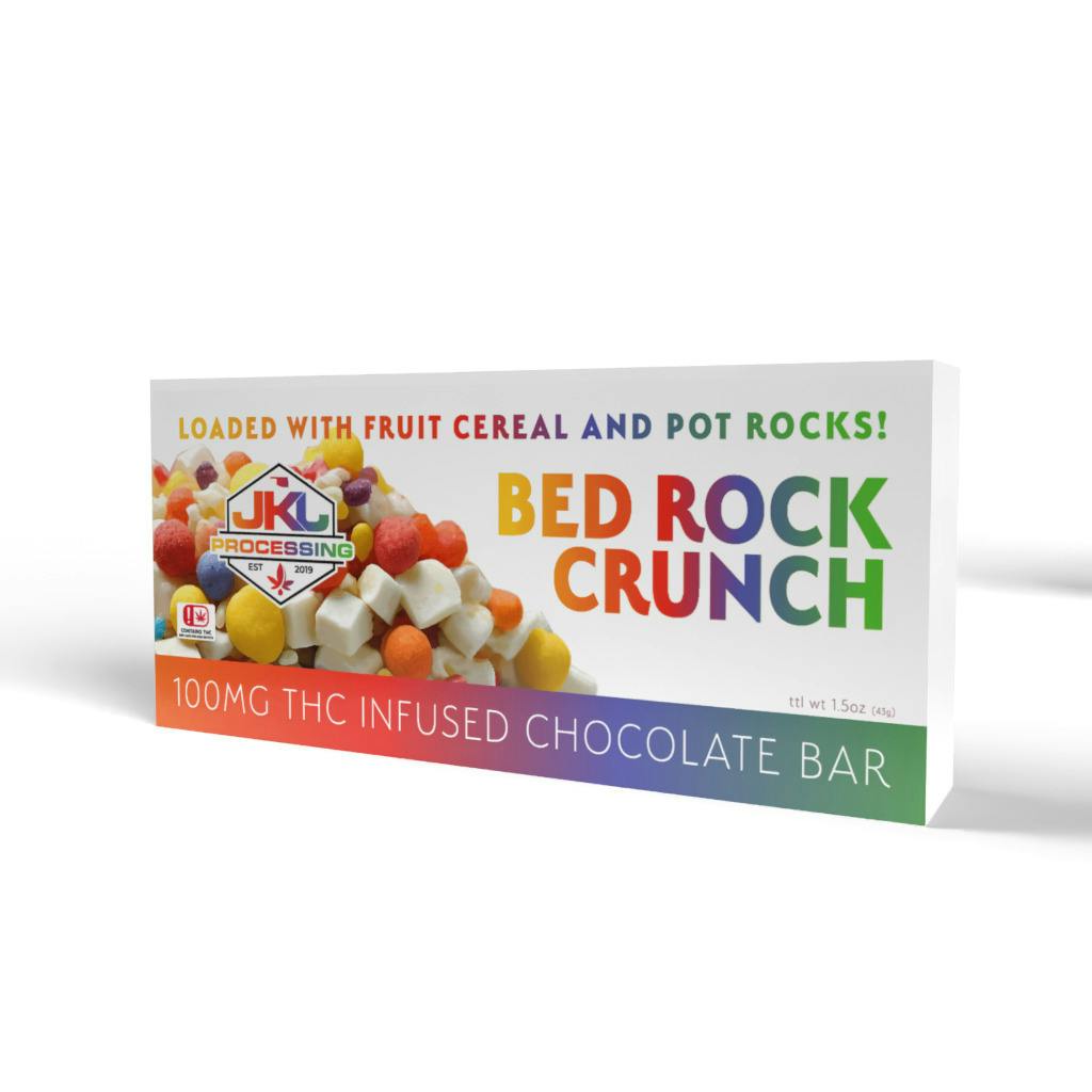 Bed Rock Crunch Chocolate Bar | Chocolates | 100mg/ea at Weed Stop Dispensary
