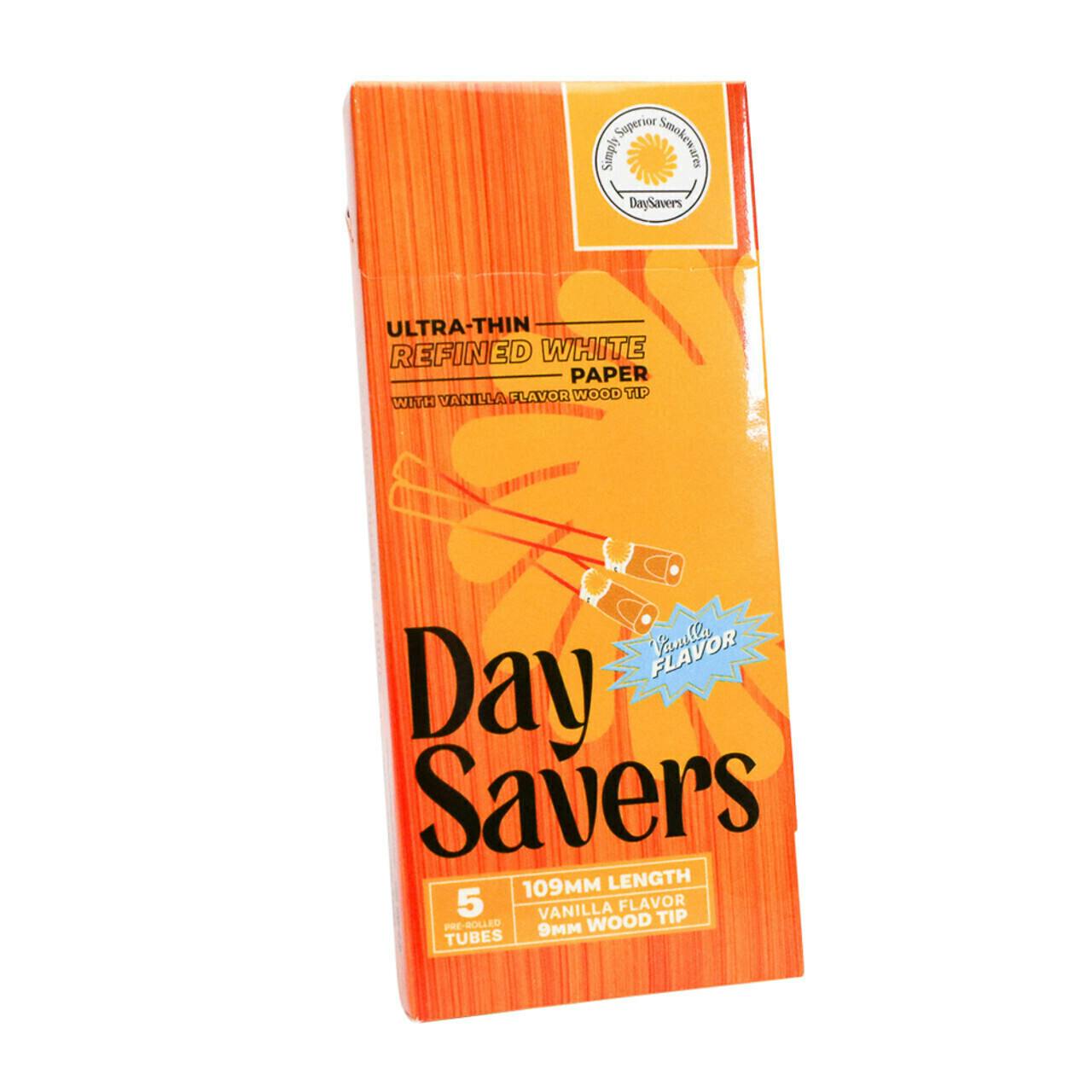 DaySavers 1 Gram King Cones with Vanilla Wood Filter Tips (5-PK 109MM) | Ac