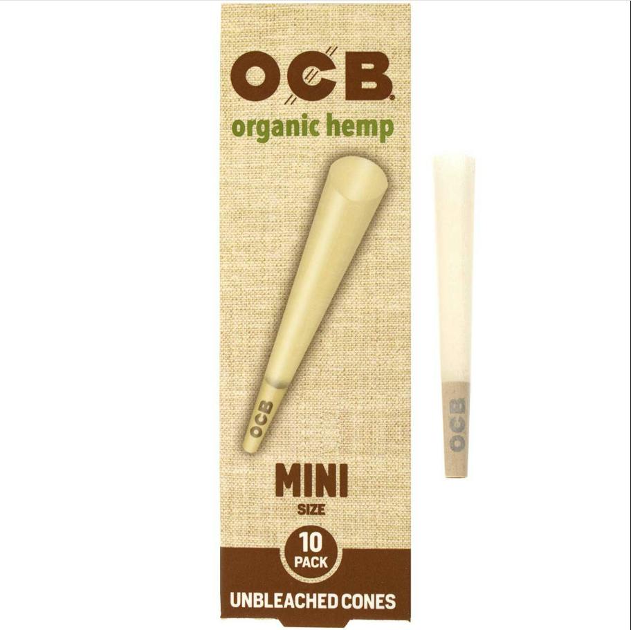 Mini Unbleached Organic Hemp Cones 10Pk | Accessories