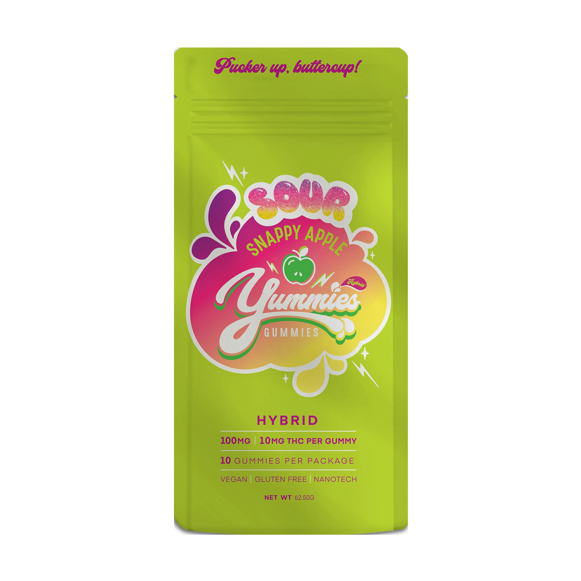 Sour Snappy Apple Gummies | Gummies | 10pk | 10mg/ea