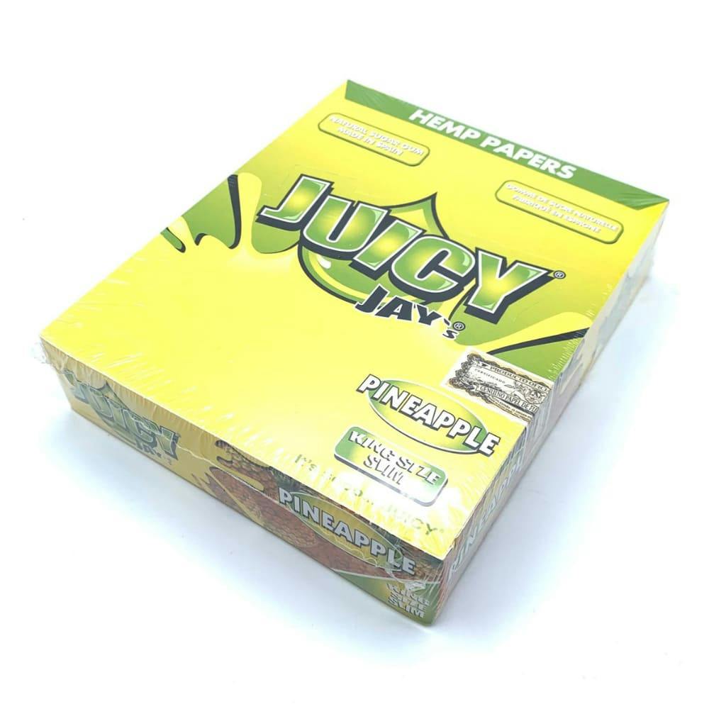Juicy Jay's King Size Slim Flavoured Papers - (Pineapple) | Accessories