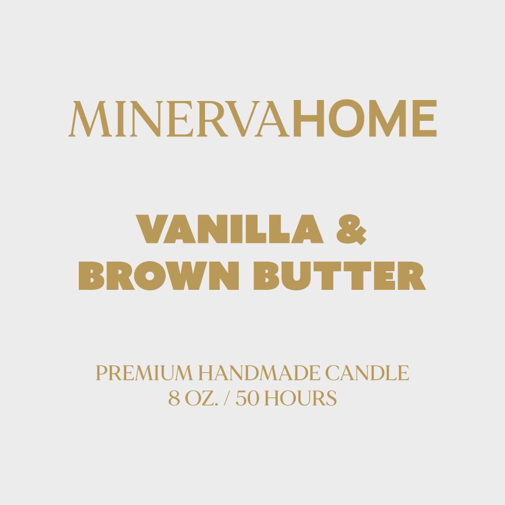 Minerva Home - Vanilla & Brown Butter 8oz Candle (Store Scent) | Accessorie