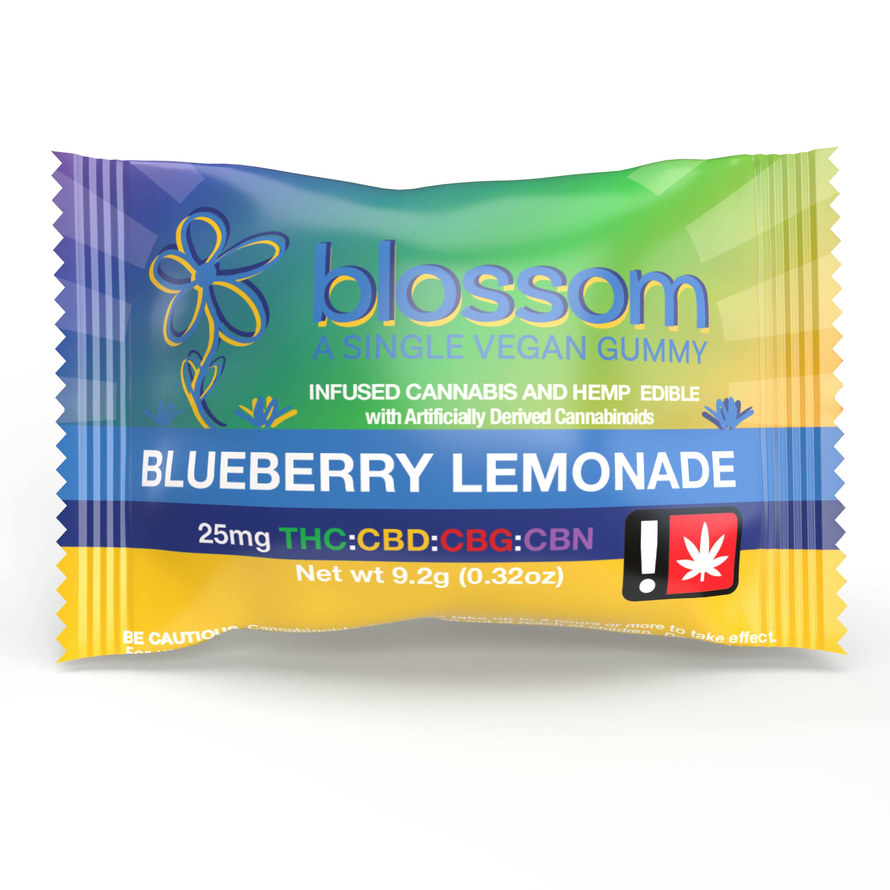 Blossom Gummy - Blueberry Lemonade 1:1:1:1: Gummies - 25mg/ea