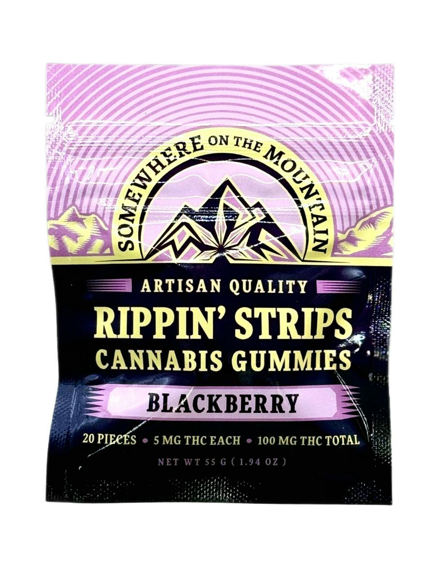 Blackberry Rippin Strips | Gummies | 20pk | 5mg/ea at True 802 Cannabis