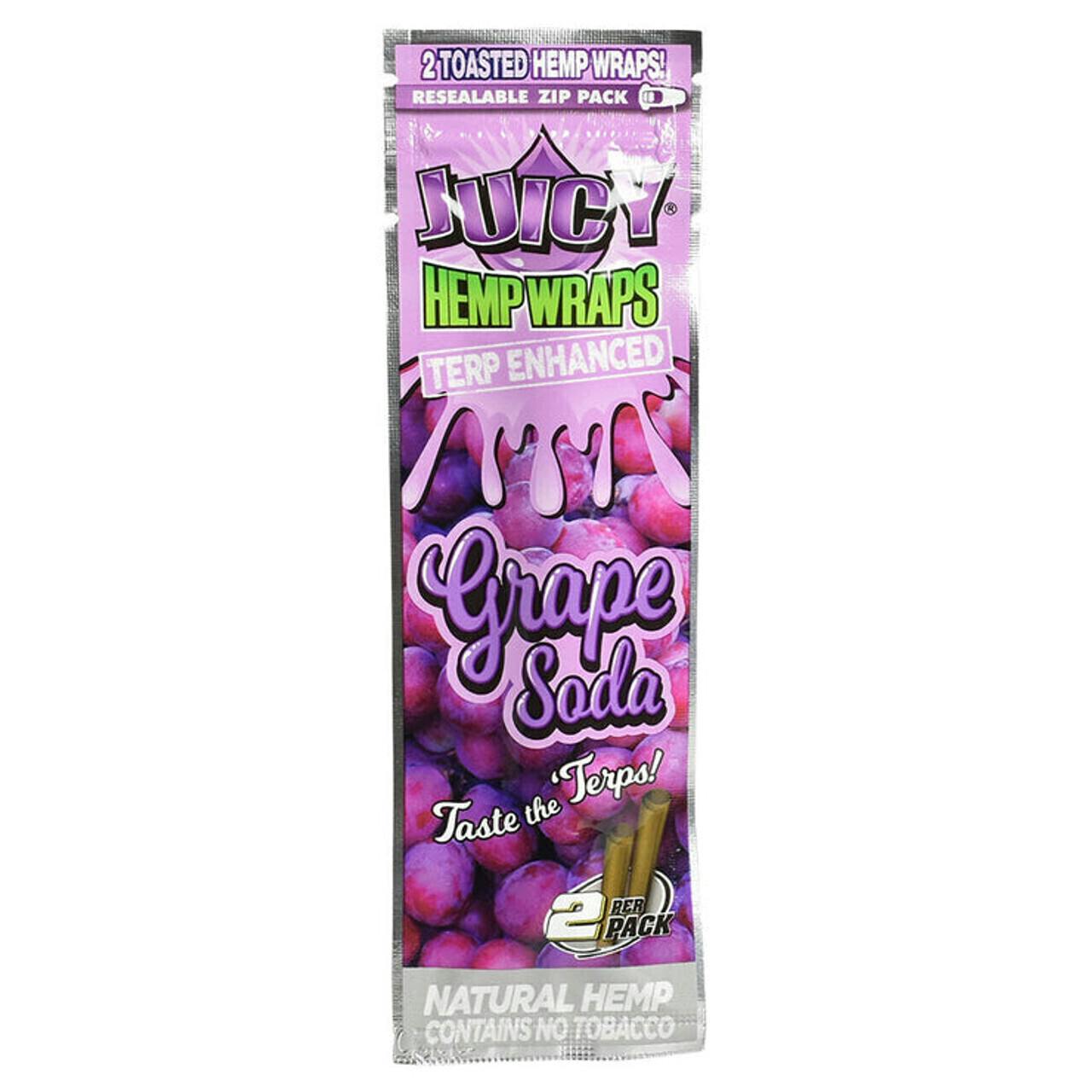 Rolling Papers - Juicy Hemp Wraps - Grape Soda | Accessories by Juicy Jay's