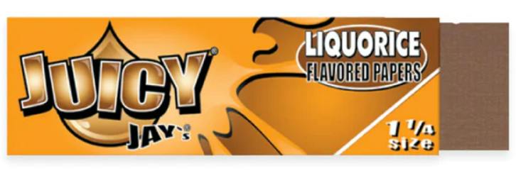 Juicy Jay's Flavored Rolling Papers - Liquorice (1¼" or 79mm) | Accessories