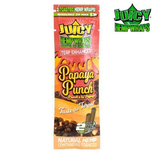 Juicy Terp Enhanced Hemp Wraps (Papaya Punch) | Accessories