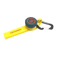 Piecemaker | Karma Go Silicone Cap Pipe w Carabiner | Free Solo Yellow | Ac