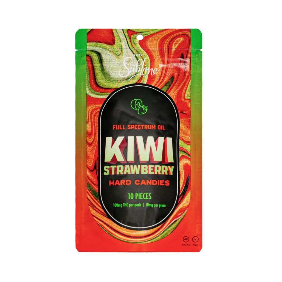 Kiwi Strawberry RSO Hard Candy · 10pk