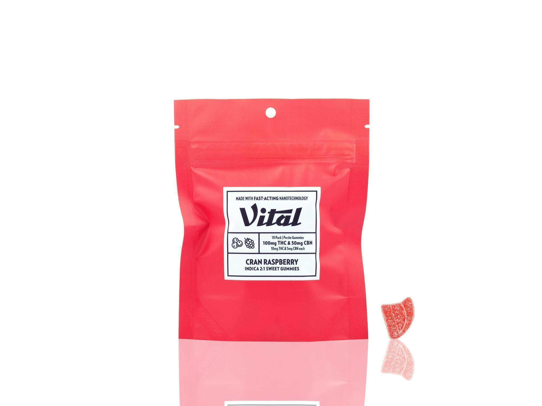 Cran Raspberry Pectin Vegan Gummies · Gummies · 10pk