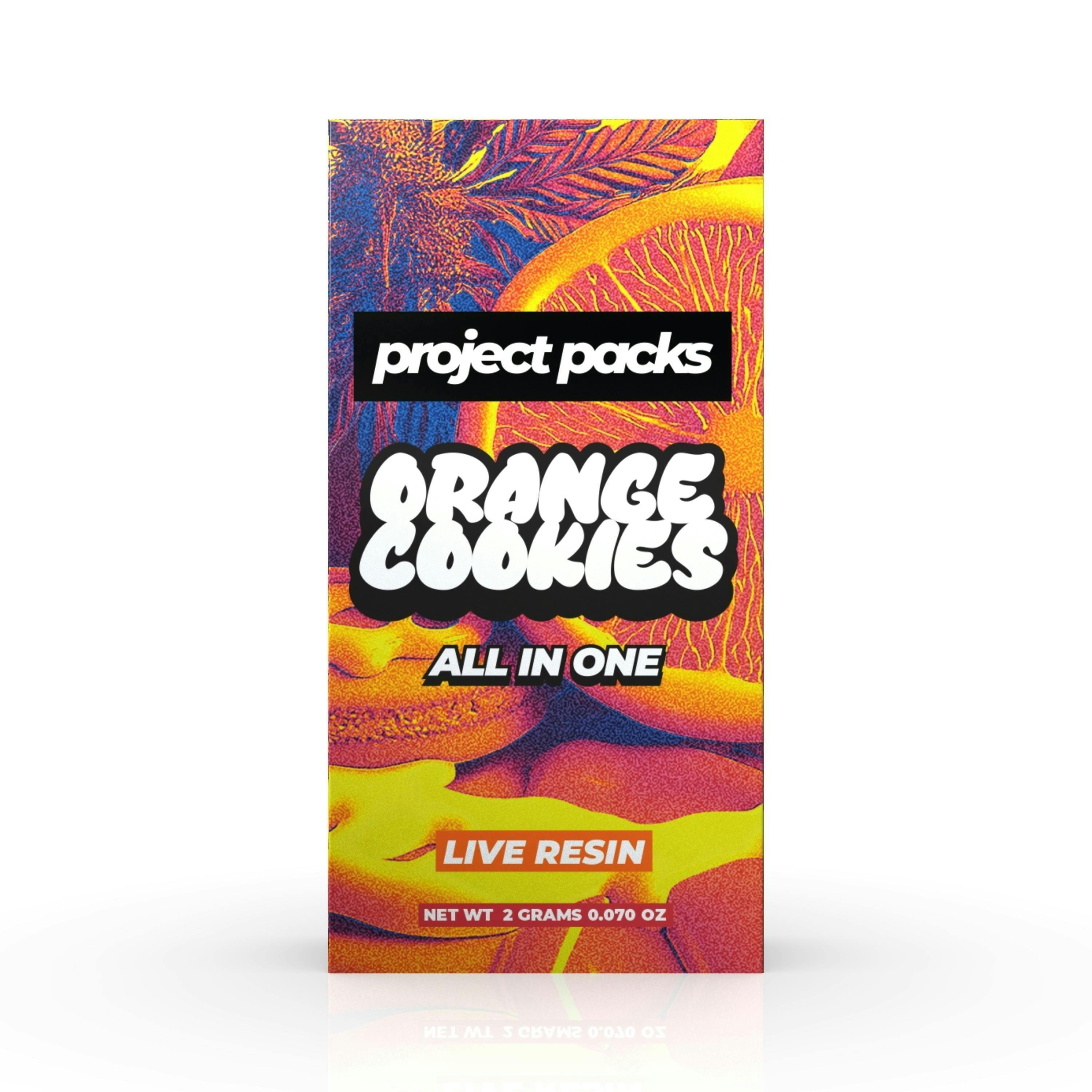 Orange Cookies | Live Resin Disposable | 2g by Project Packs