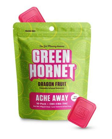 Ache Away Gummies | Gummies | 10pk | 10mg/ea by Green Hornet