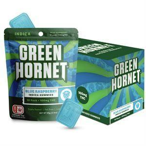 Green Hornet | 100mg | Blue Raspberry | Gummies | 10pk | 10mg/ea ...