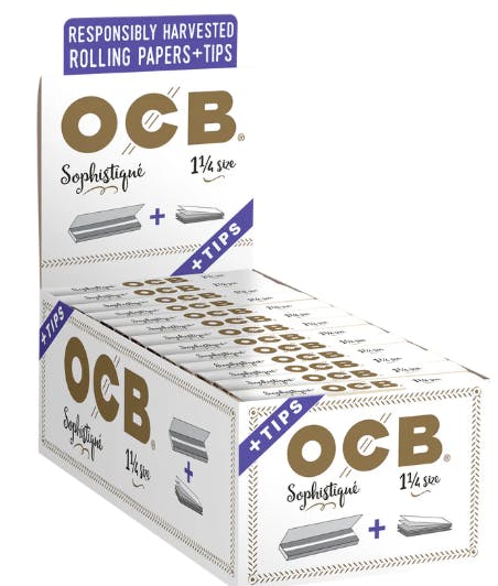 OCB-Sophistique-Rolling Paper + TIPS 1 1/4 Size | Accessories at Pure Bliss Dispensary