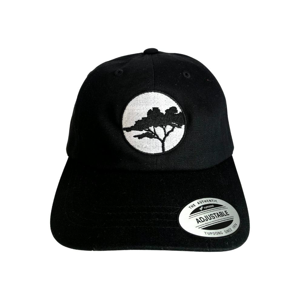 Monterey Cypress Black Dad Hat (Black Tree) | Apparel