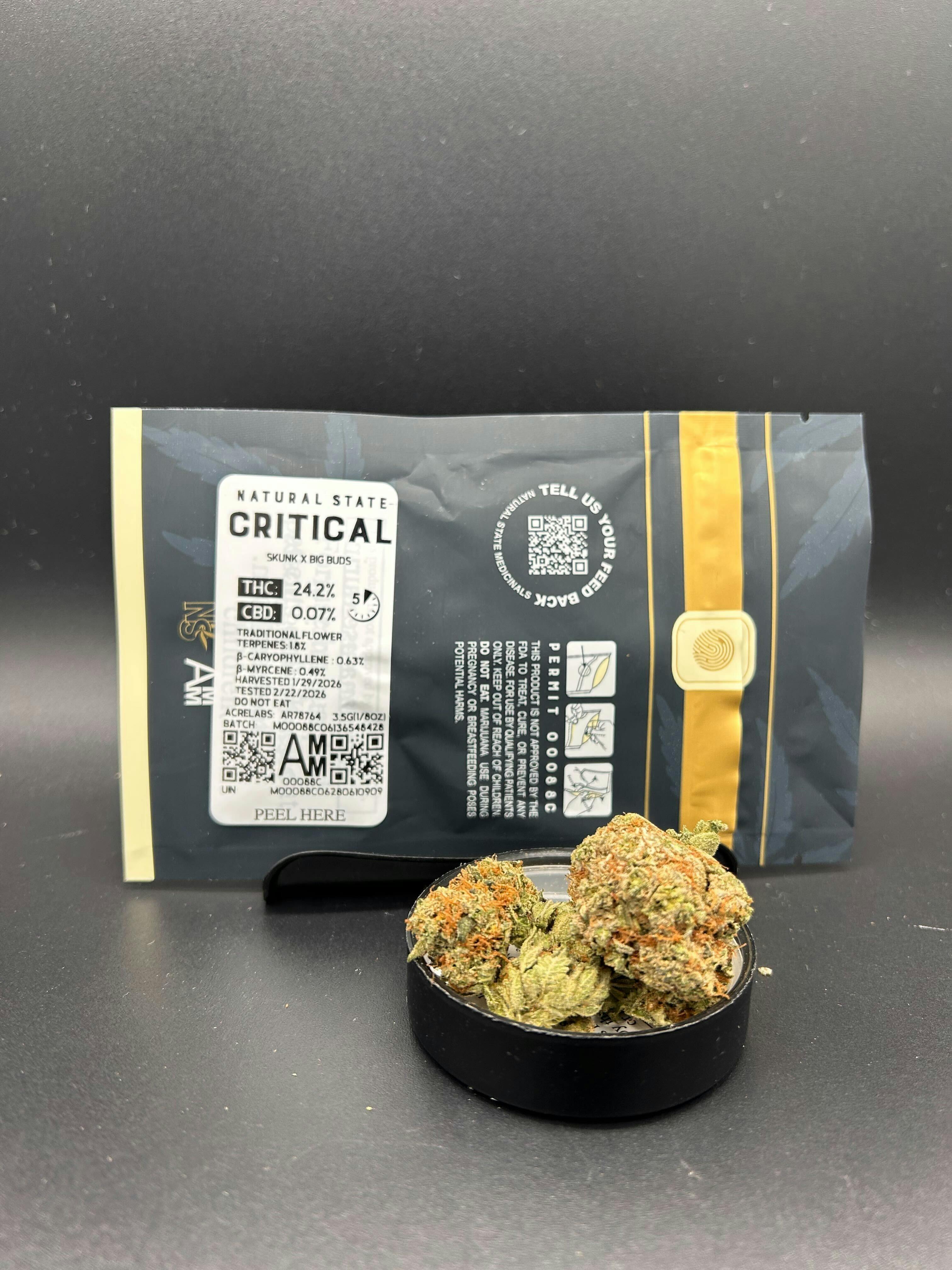 Critical | Big Buds | 3.5438g by Natural State Medicinals