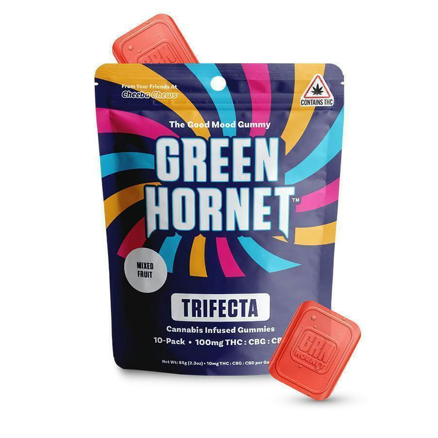 Stash House | Green Hornet | 100mg | Mixed Fruit | Trifecta Gummies | Gummi by Green Hornet