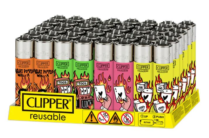 Clipper Refillable Lighters - Games on Fire | Accessories