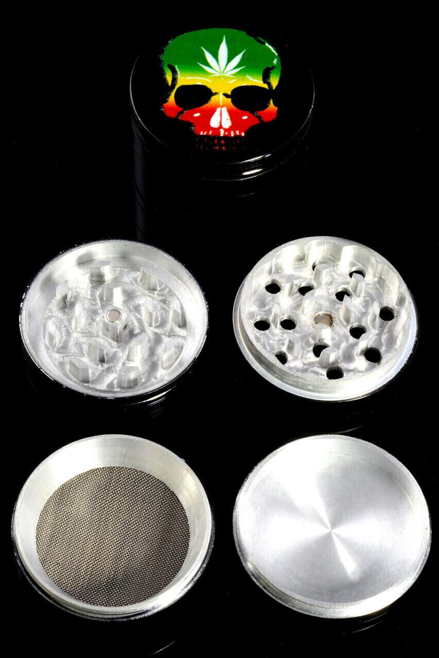 SPS - Grinder w/Skull & Cannabis Leaf | Grinders by SPS