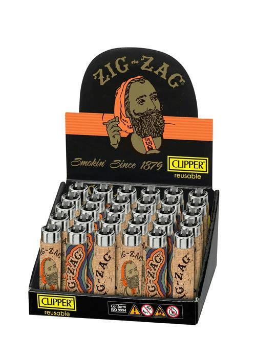 Clipper Classic Zig Zag Cork Pop Lighter | Accessories