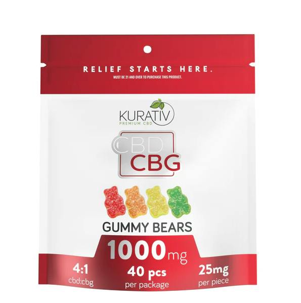 CBD:CBG Gummy Bears | Gummies | 40pk | 0mg/ea